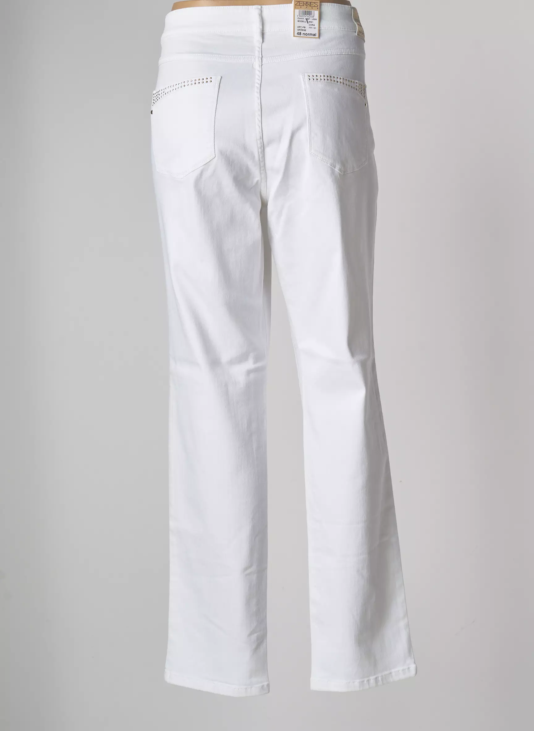 Zerres Pantalons Droits Femme couleur blanc