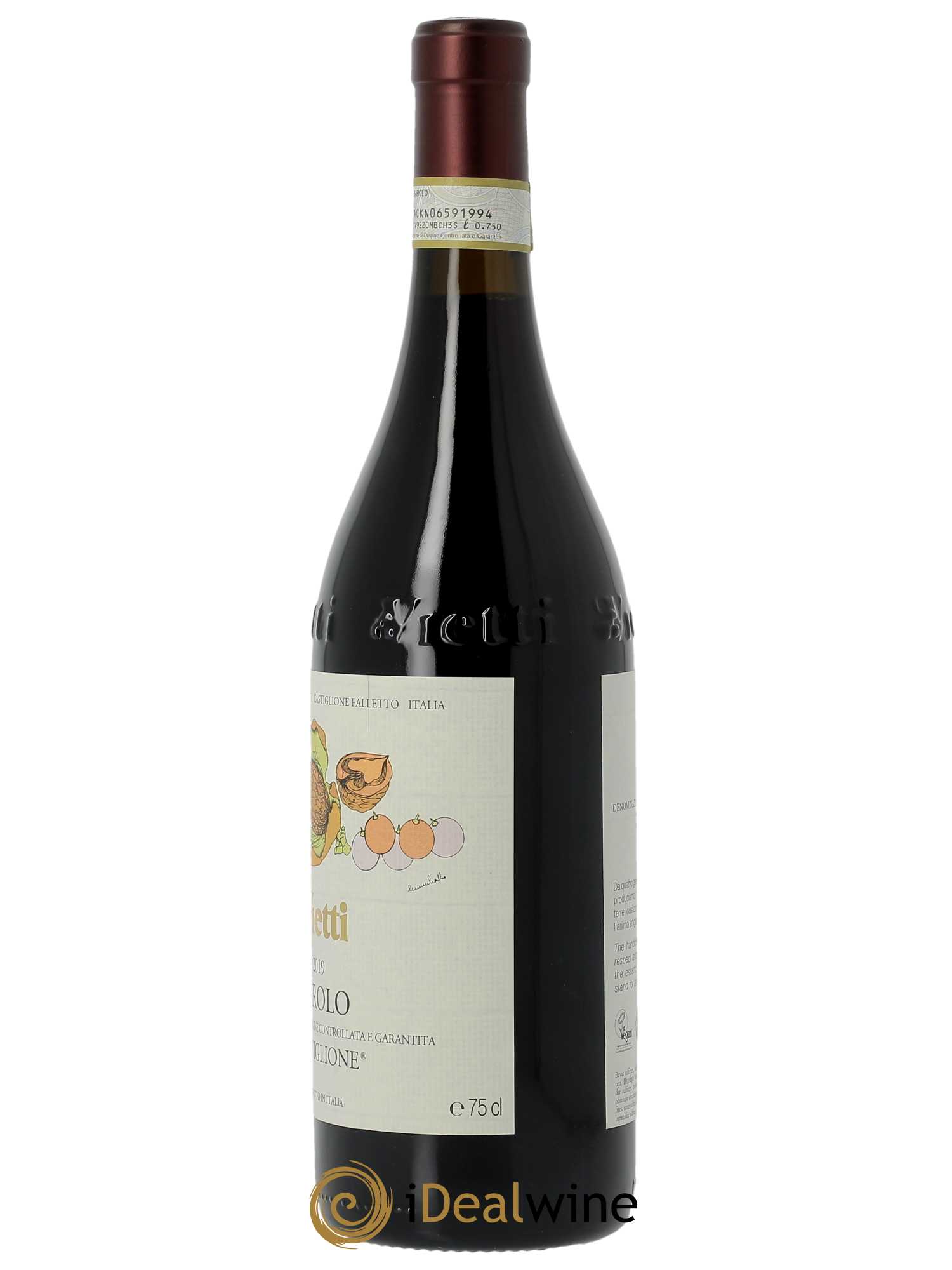 Barolo DOCG Castiglione Vietti  2019 - Lot de 1 Bouteille