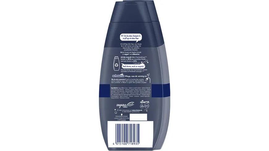 SCHAUMA Shampoo For Men 2x400ml 800 ml