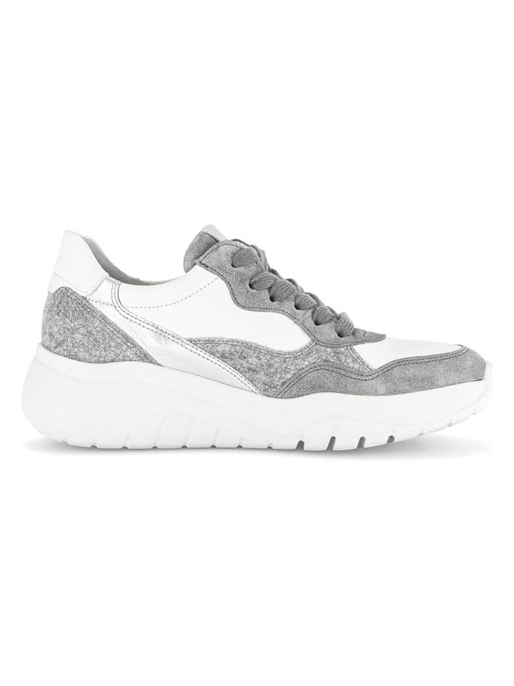 Gabor Sneakers in Weiß/ Grau günstig kaufen