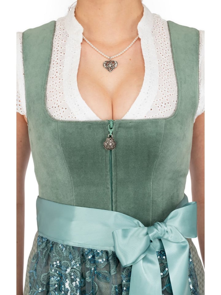 MarJo Mini Dirndl VEITSBRONN in grün günstig kaufen