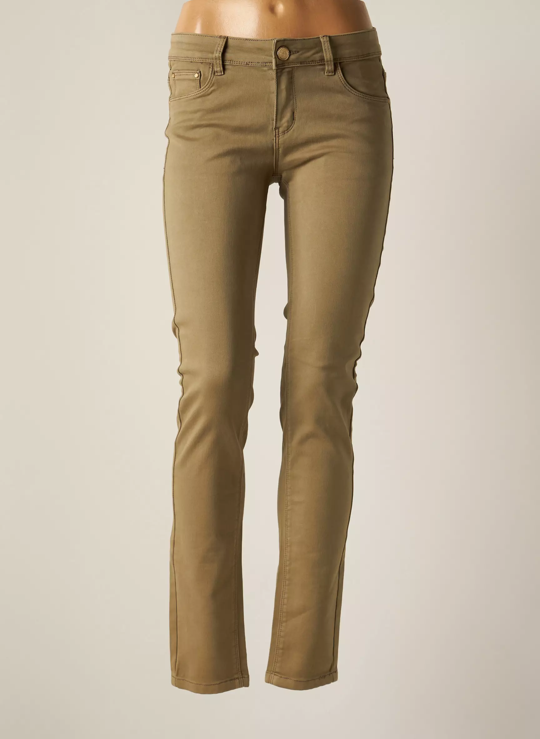 R Display Pantalons Slim Femme couleur vert
