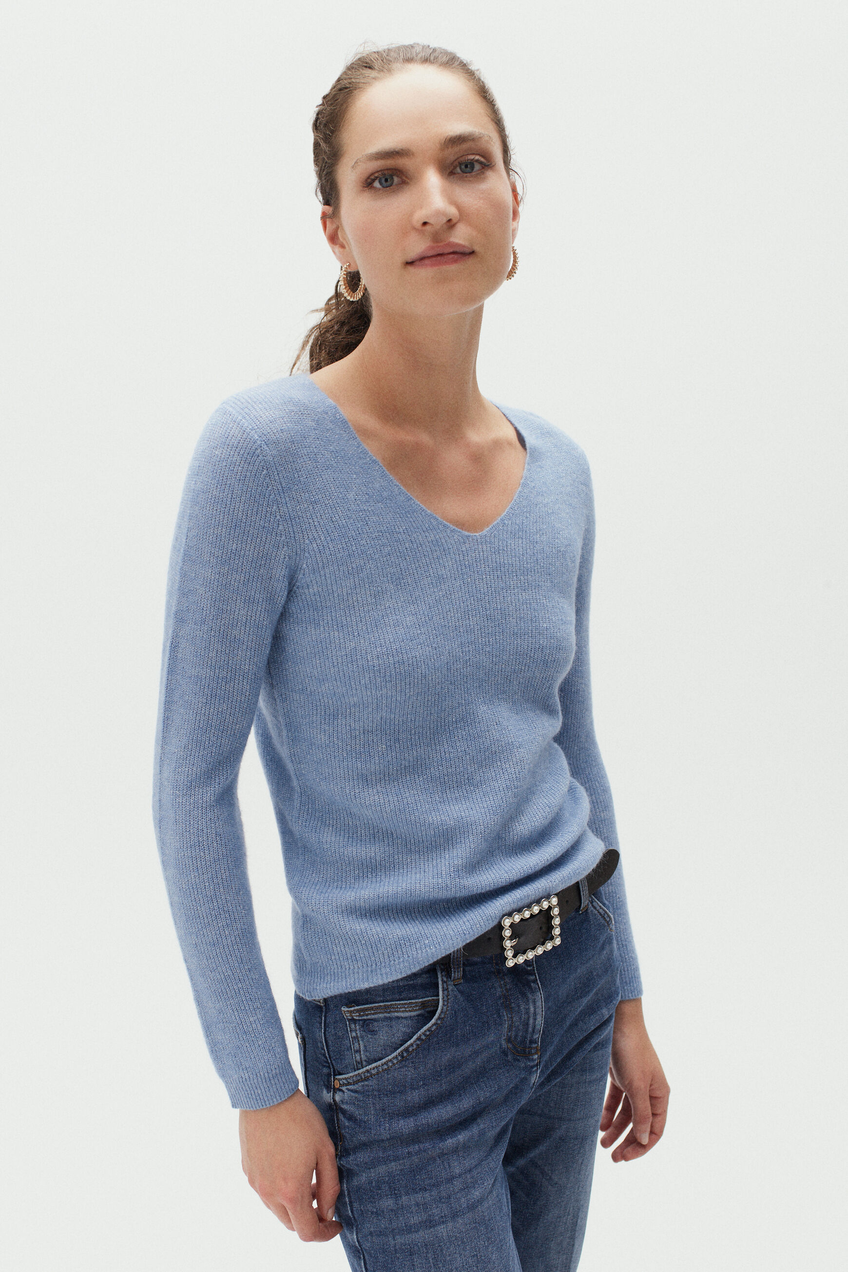pull gaelle denim stone femme
