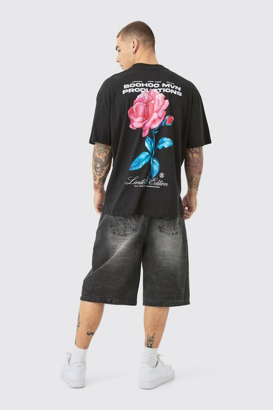 Florales Oversize T-Shirt