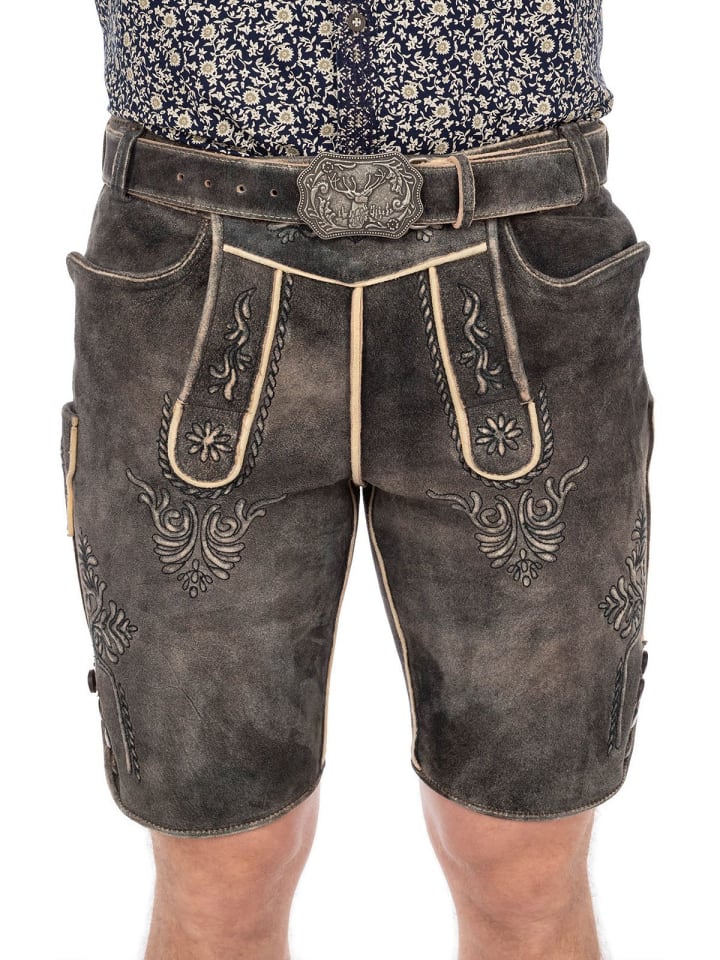 MADDOX Lederhose HERMANN in dunkelbraun günstig kaufen