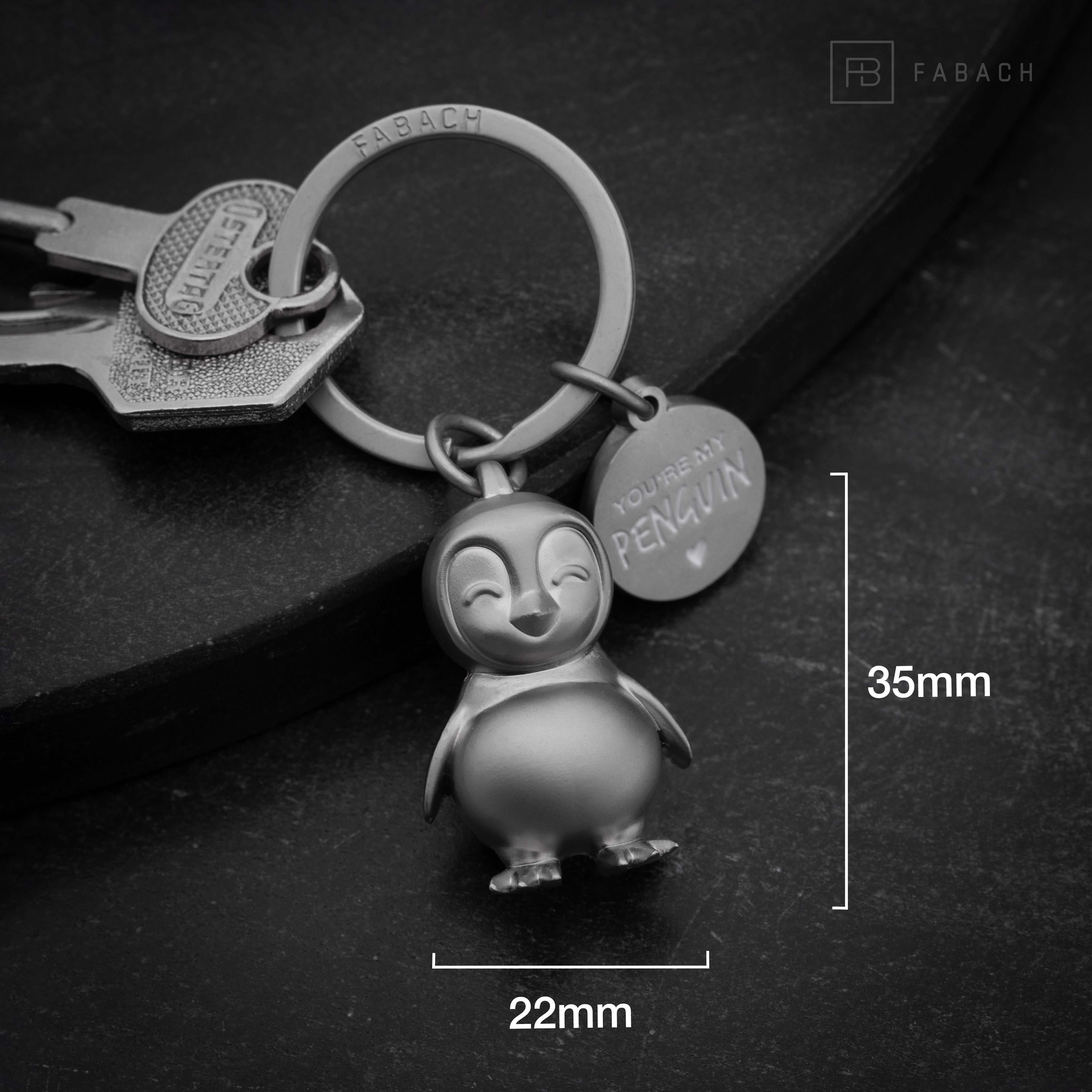 FABACH Schlüsselanhänger Pinguin Glücksbringer Frosty - Geschenk Frau Freundin