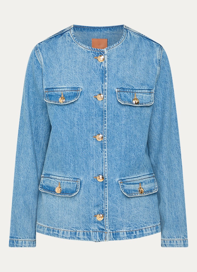 Giacca di jeans Janet di Anine Bing con tasche sul petto