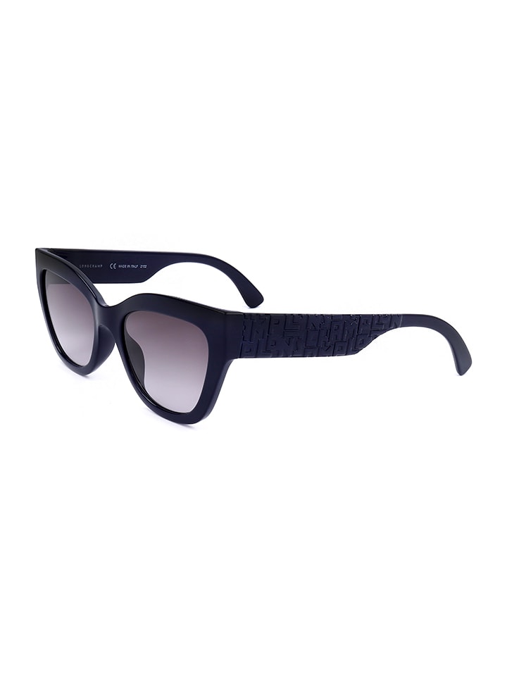 Longchamp Damen-Sonnenbrille in Dunkelblau günstig kaufen 55
