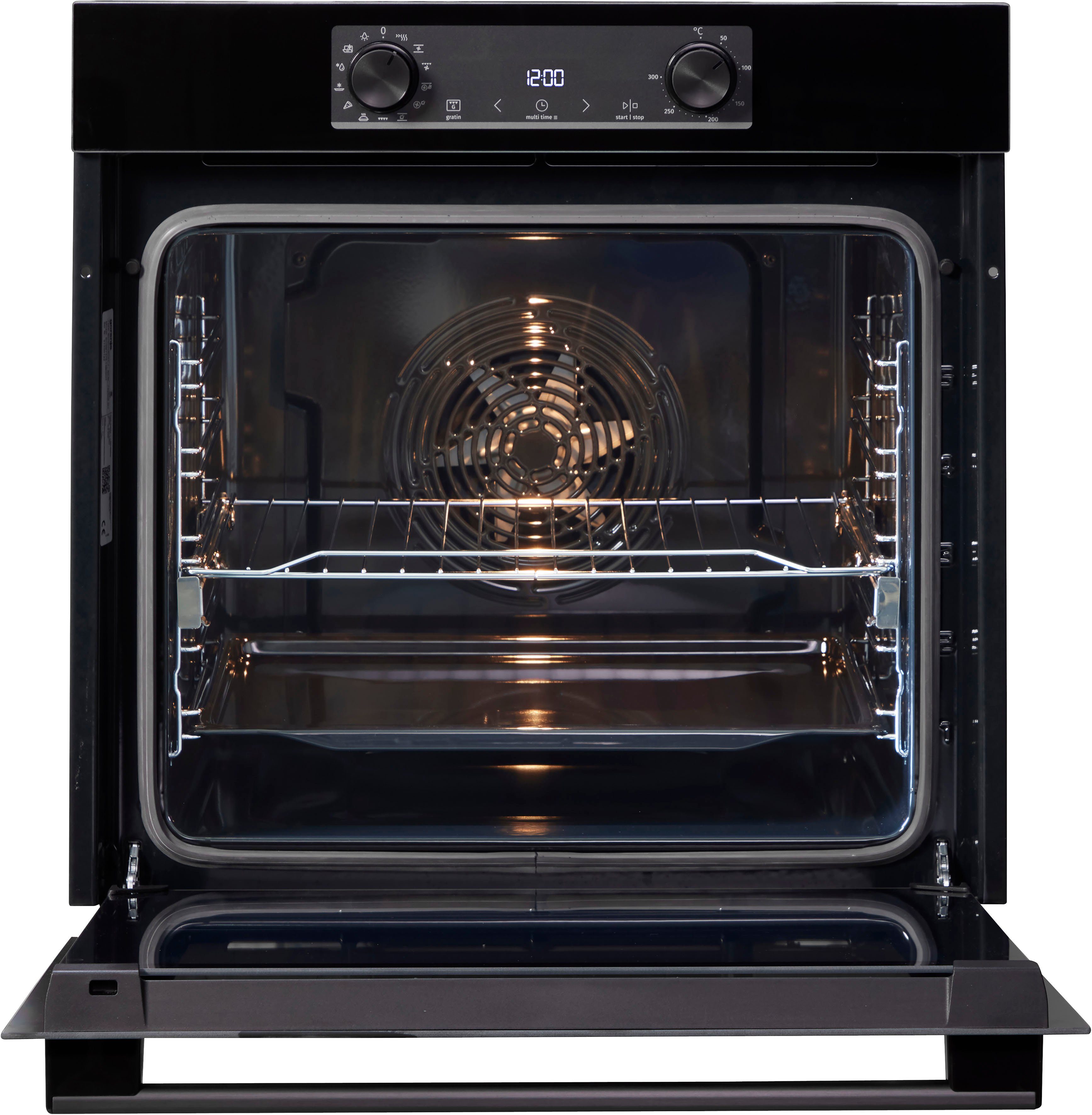 GORENJE Backofen-Set Black Pacific Basic Set, mit 1-fach-Teleskopauszug, Aqua Clean, ExtraSteam