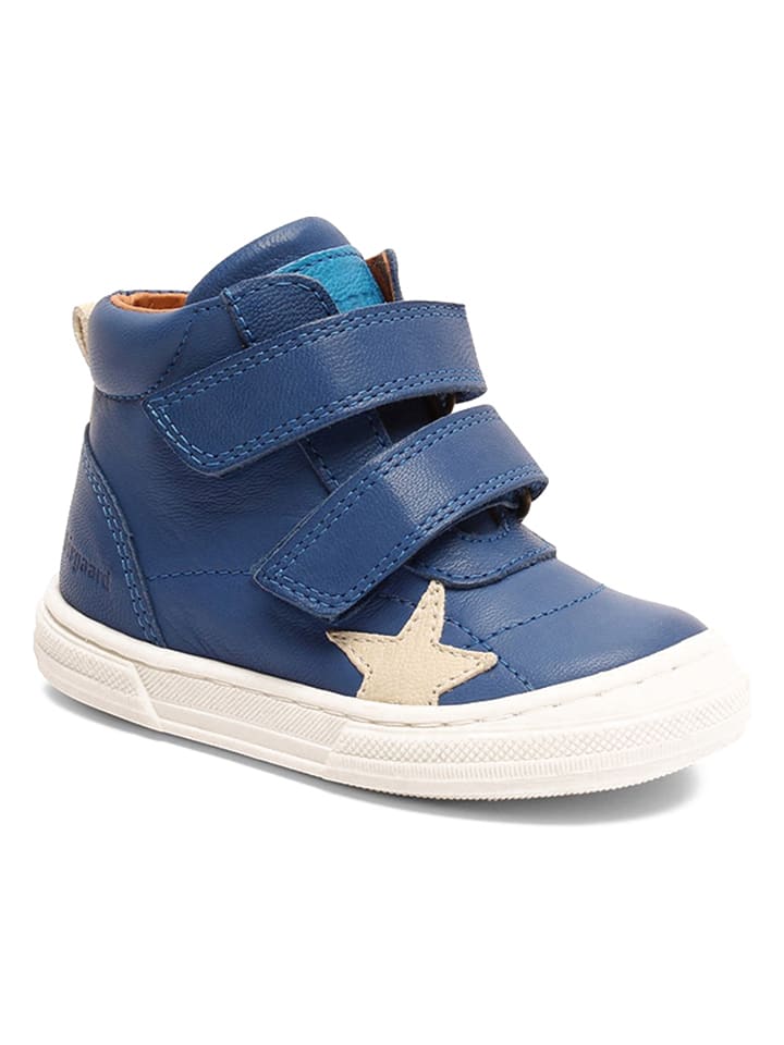 bisgaard Leder-Sneakers in Blau günstig kaufen