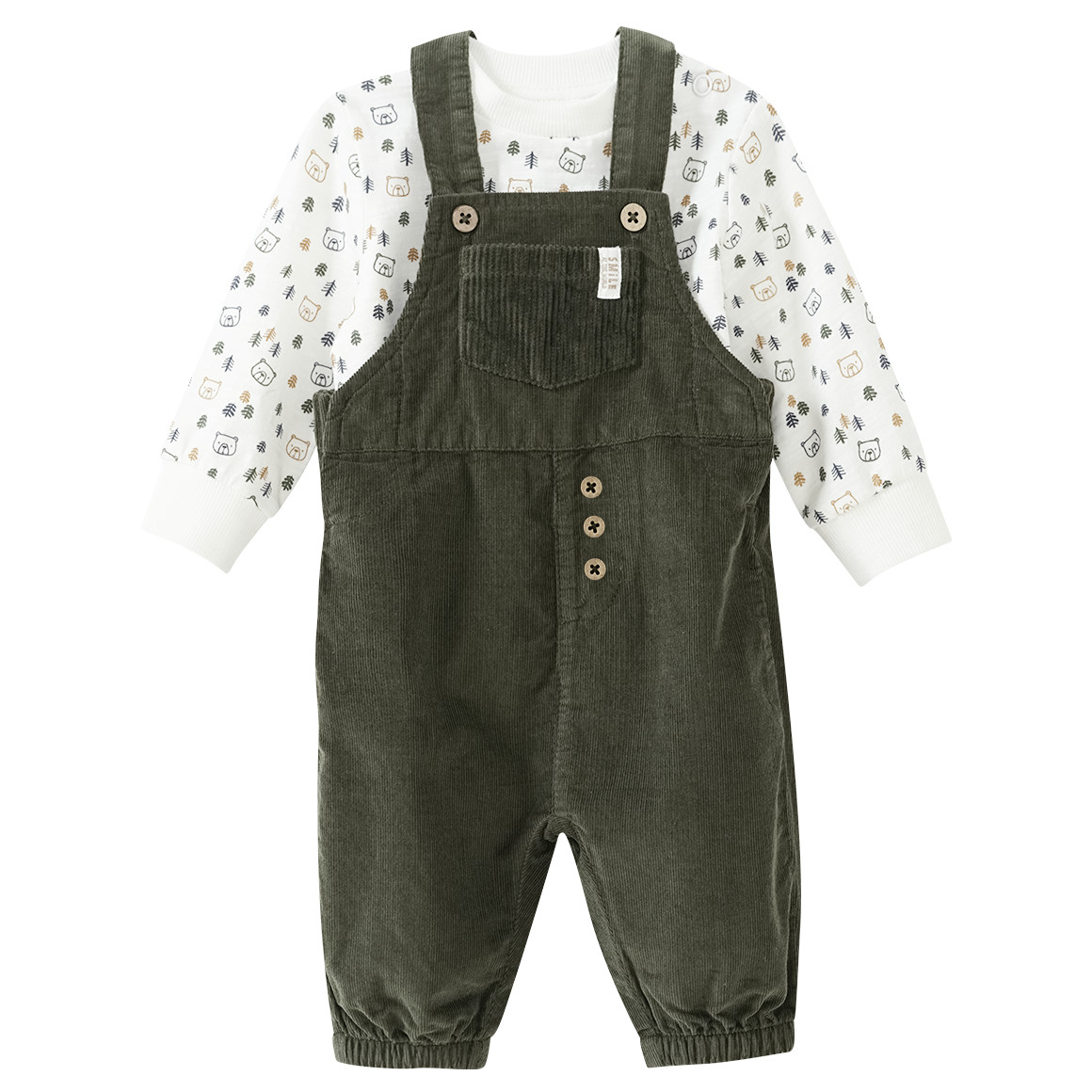 Newborn Latzhose und Langarmshirt im Set