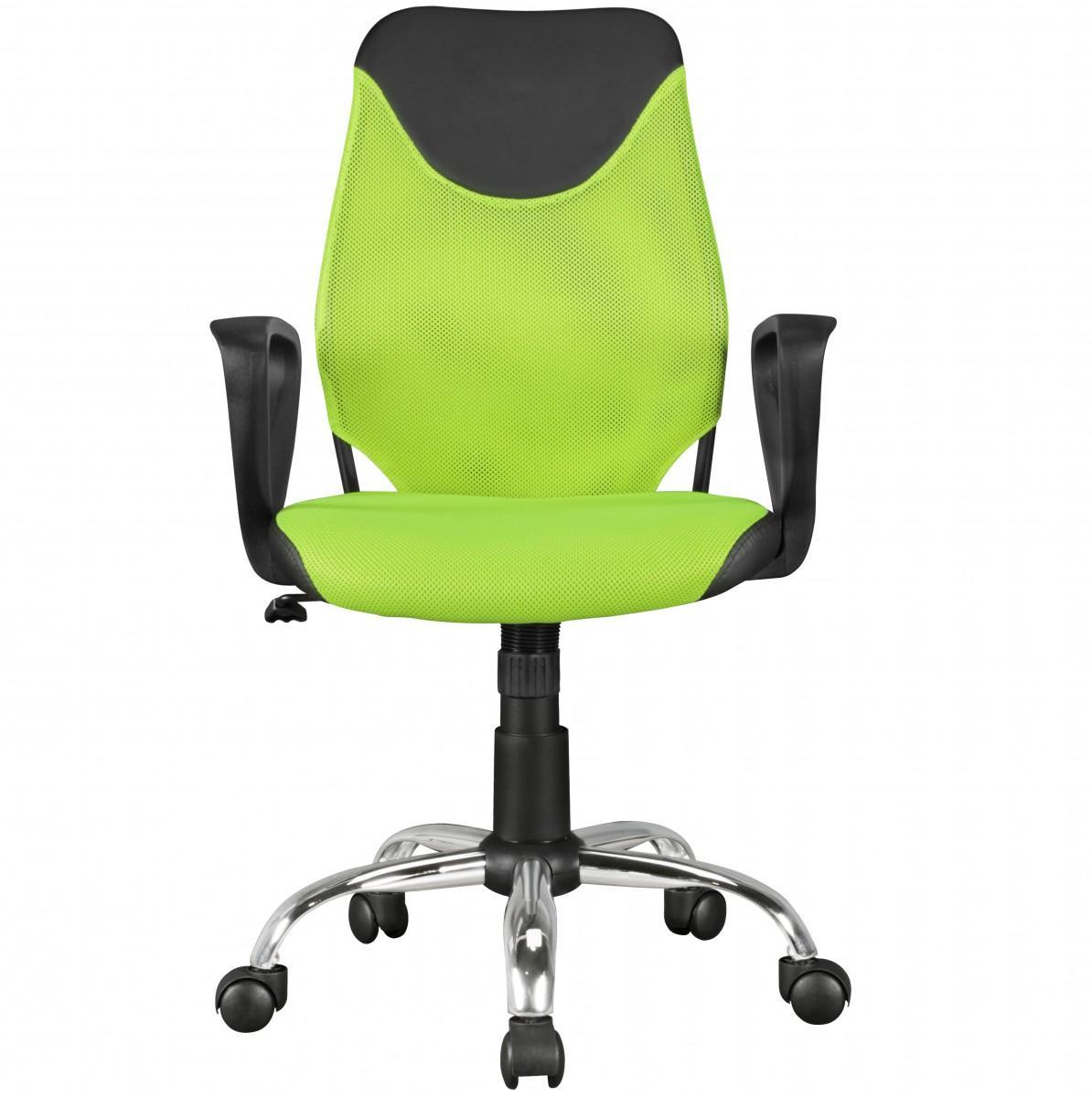 Amstyle Kinder-Drehstuhl KiKa Schwarz-Limette