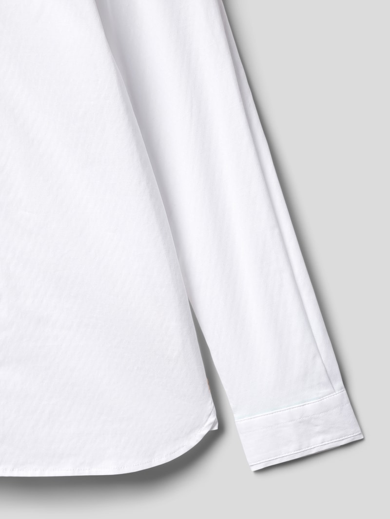 Bluse mit verdeckter Knopfleiste in weiß