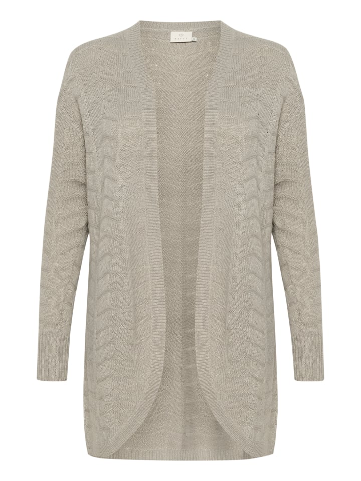Kaffe Strickjacke KAemria in Elephant Skin günstig kaufen