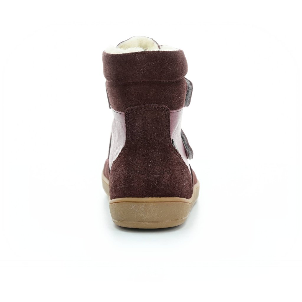 Bundgaard Basil Strap Tex Dark Rose dunkelrosa Barfuß-Stiefeletten