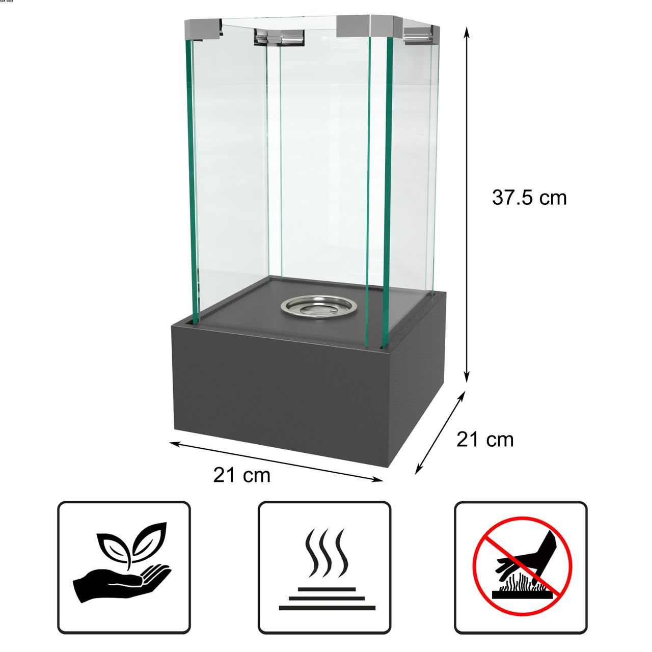 TOP MULTI Tischkamin Dekokamin Wave Flame