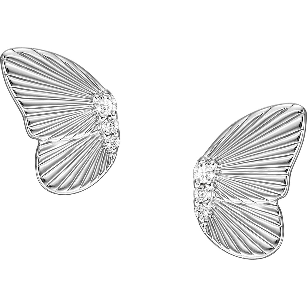 Fossil Boucles d'oreilles à fermoir à poussette 925 Argent Boucles d'oreilles