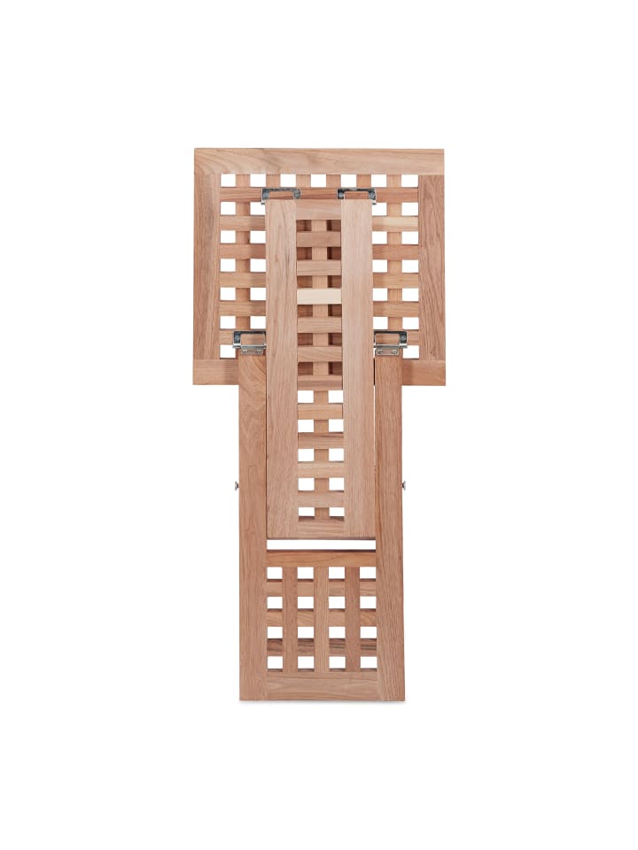 relaxdays Beistelltisch in Natur - (B)33 x (H)40,5 x (T)33 cm günstig kaufen onesize