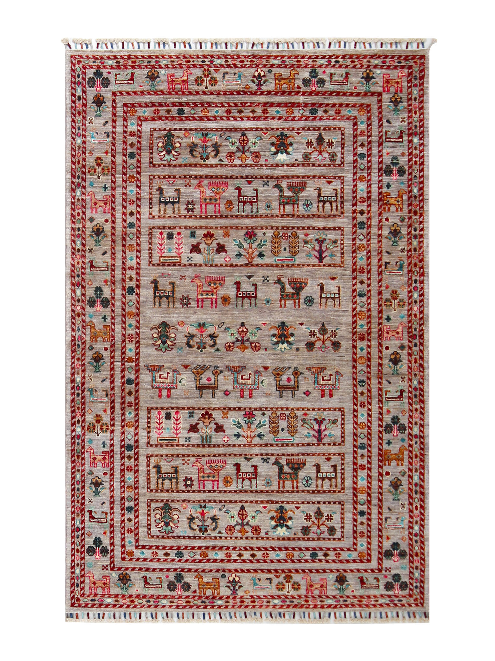 Chobi Schal ca. 118 x 180 cm, Unikat / Einzelstück