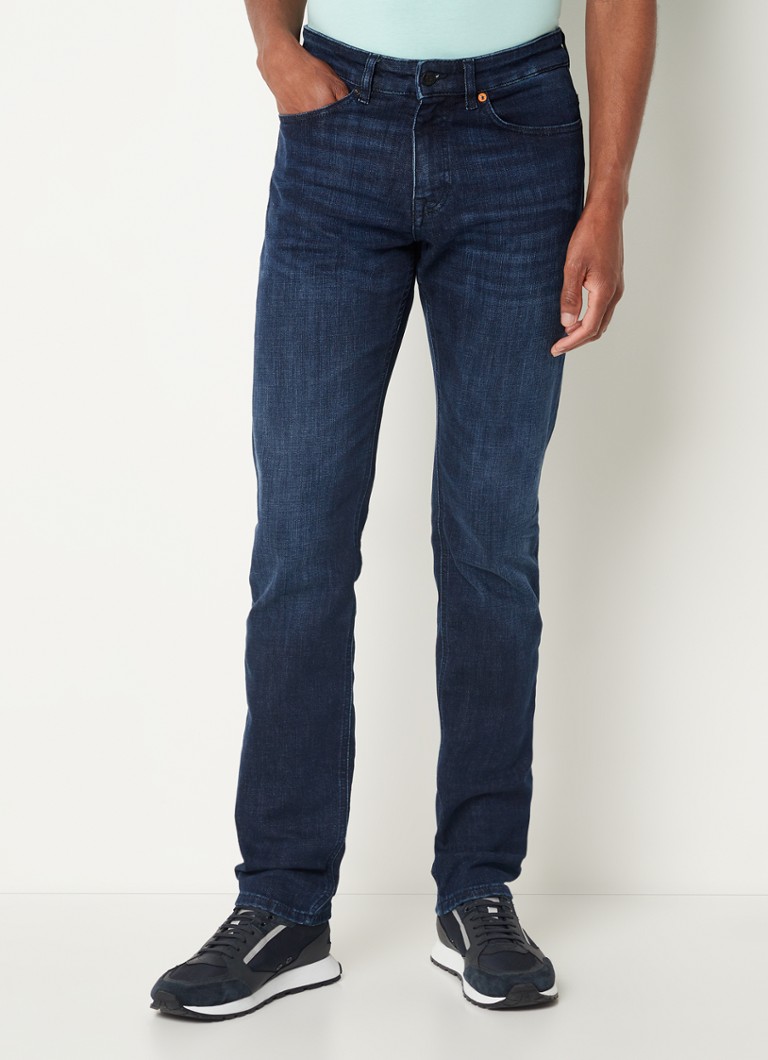 HUGO BOSS Delaware slim fit jeans with dark wash and stretch
