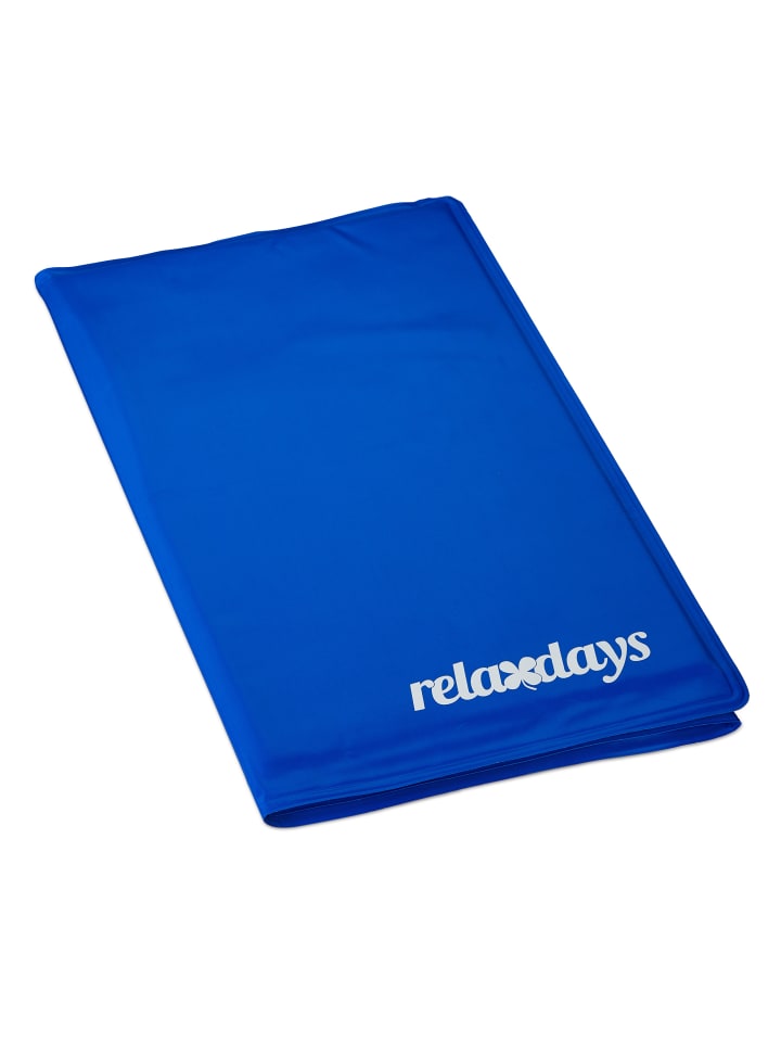 relaxdays Kühlmatte Hund in Blau - (B)50 x (T)90 cm günstig kaufen onesize