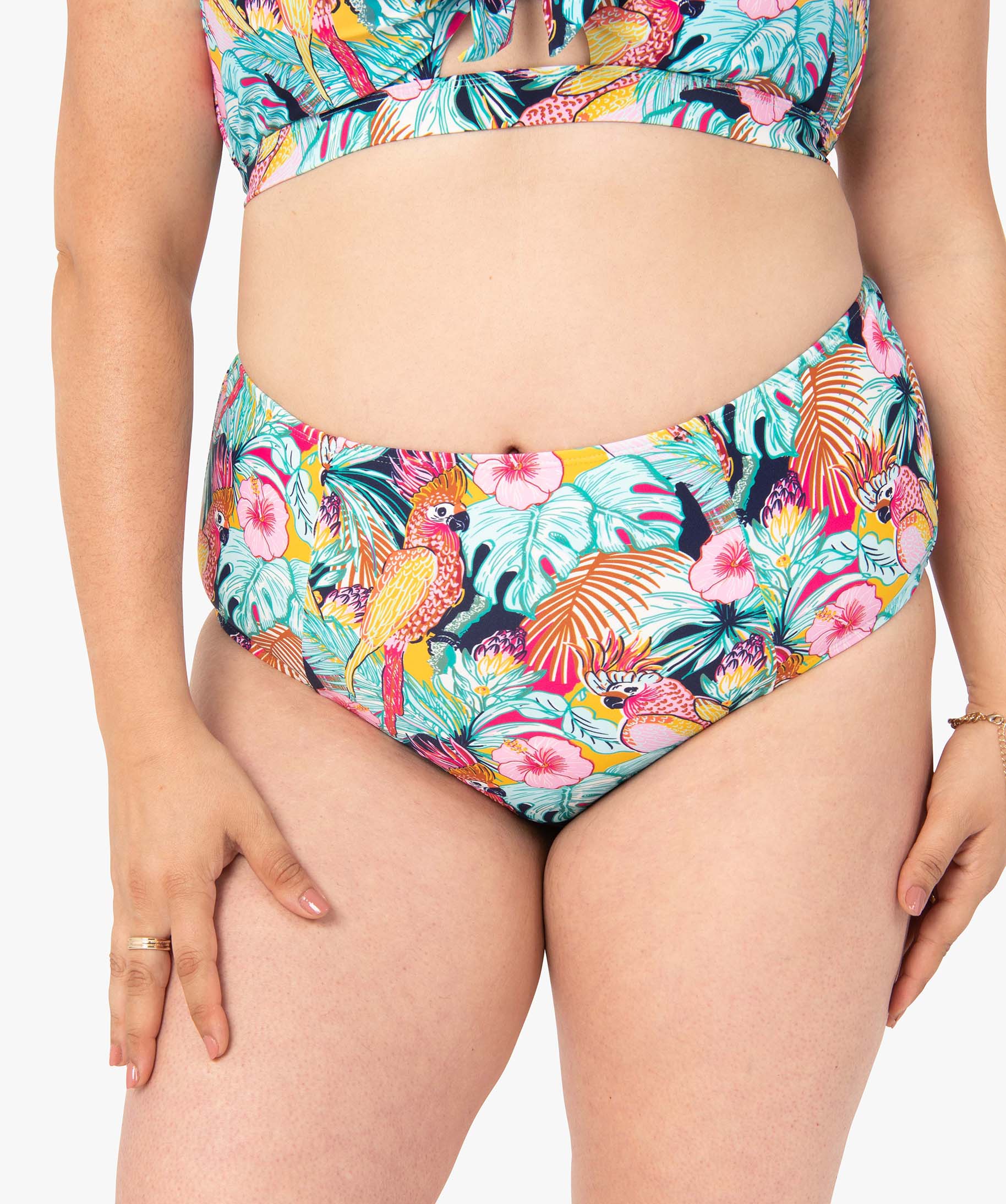 Bas de maillot de bain femme grande taille forme culotte à ... imprime | GEMO