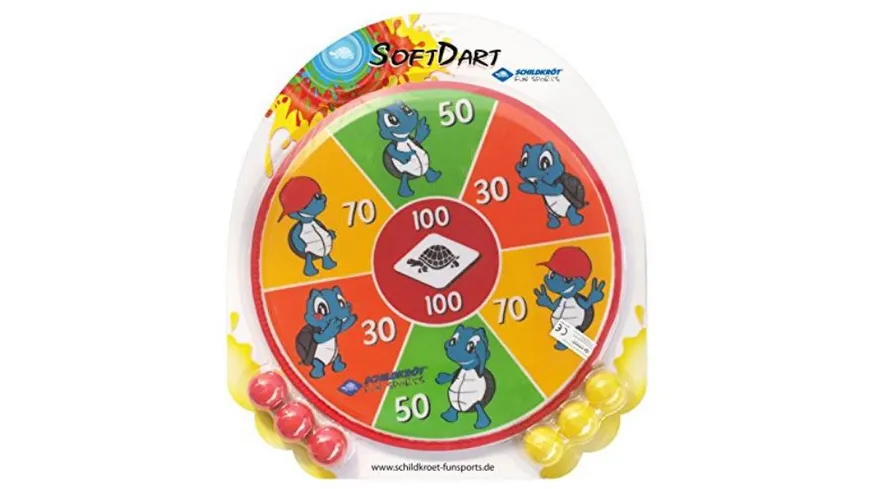 Schildkröt-Funsports - SOFT DART SET inklusive 2x3 Klett-Bälle