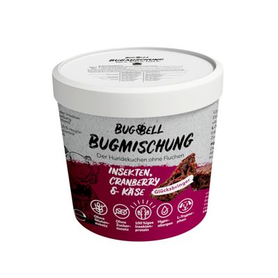 BugBell BugMischung Adult Insekten, Cranberry und Käse