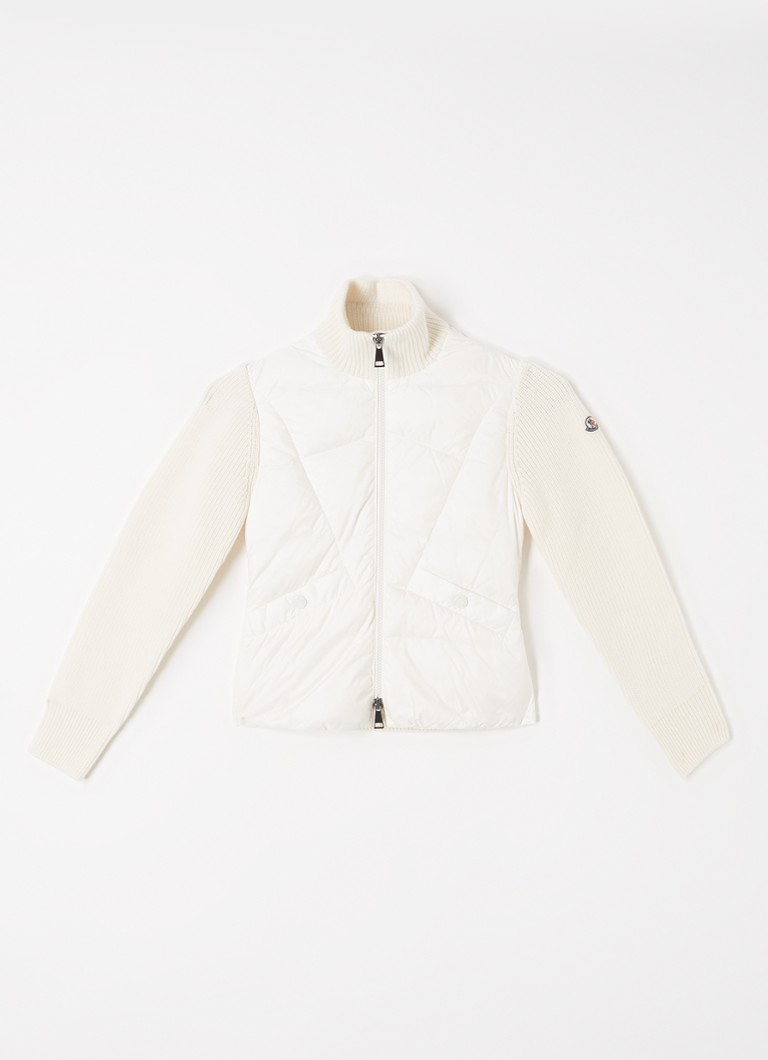 Moncler Smalki adīta vilnas jaka ar dūnu pildījumu