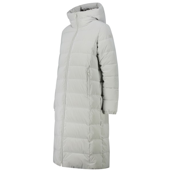 CMP - Women's Long Coat Fix Hood Nylon Silk Touch - Mantel