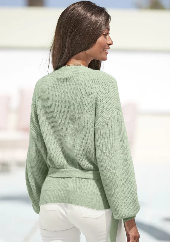 Wickelstrickjacke