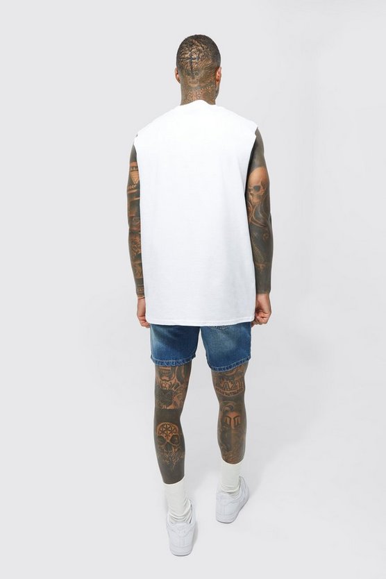 Oversize Tanktop mit Nirvana-Print
