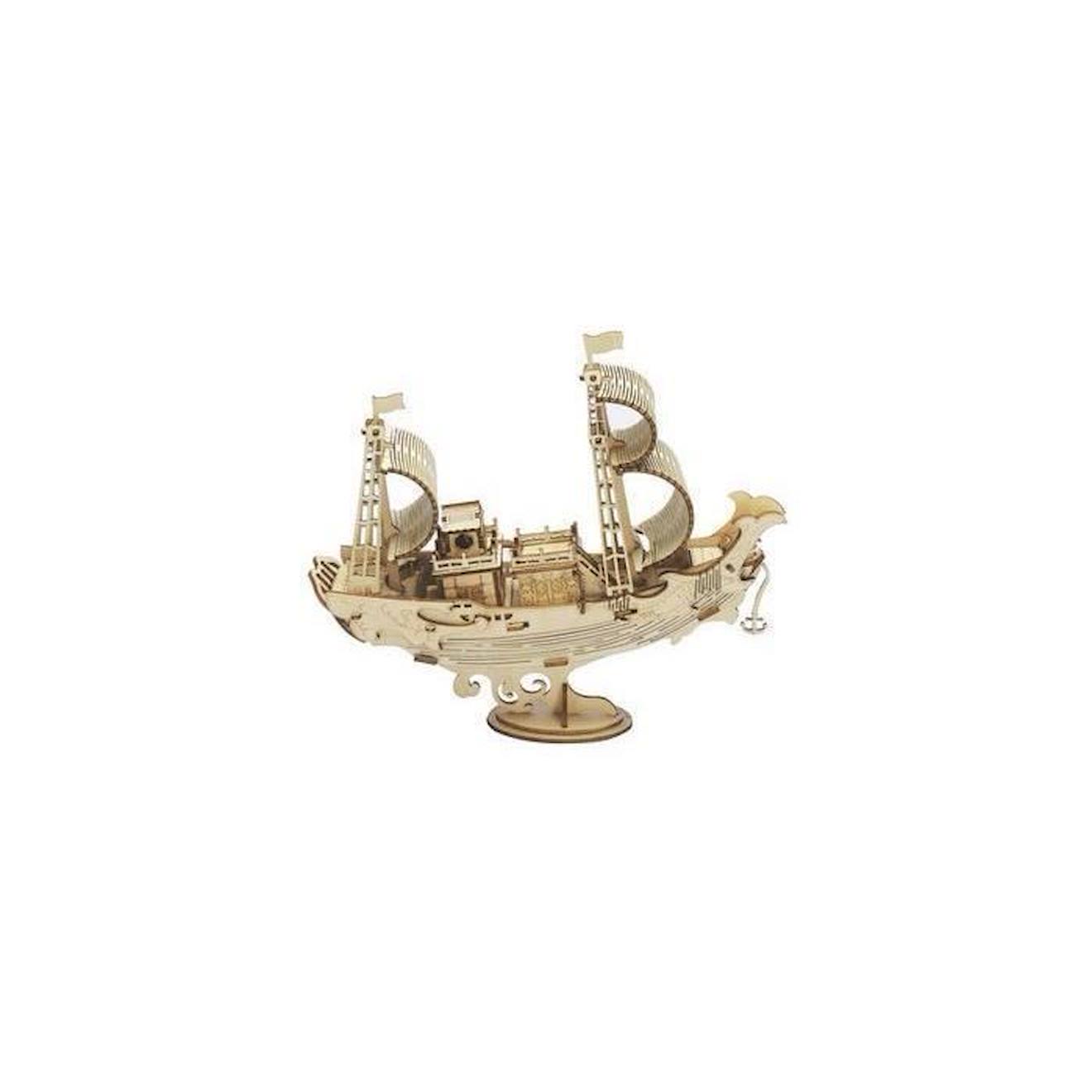 Robotime Japanese Diplomatic Ship beige