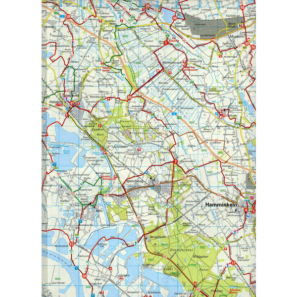 RADWANDERKARTE BVA DIE SCHÖNSTEN RADTROUREN IM KREIS WESEL - Fahrradkarte
