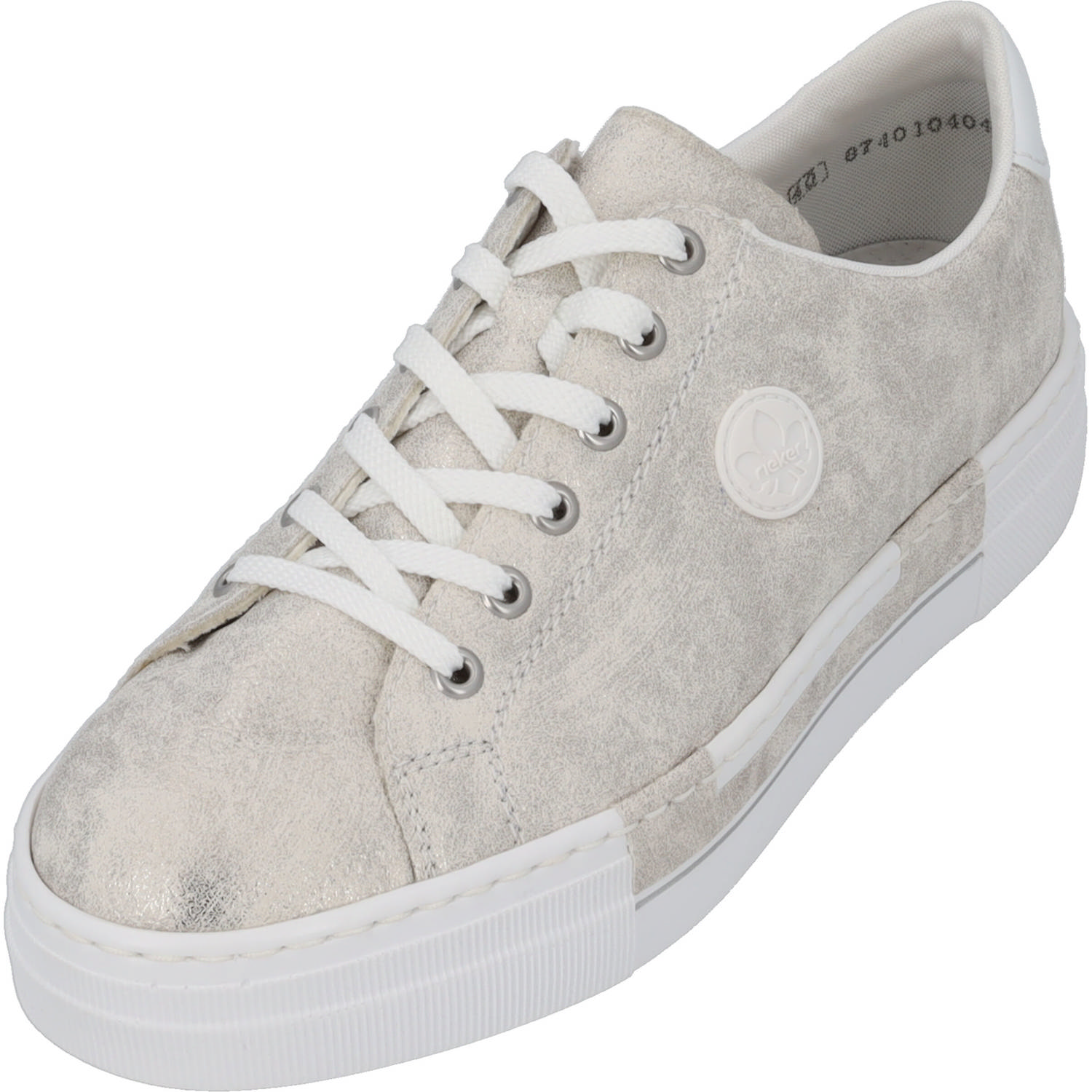 Rieker N49W1, Schnürschuhe, Damen, beige-gold/weiss
