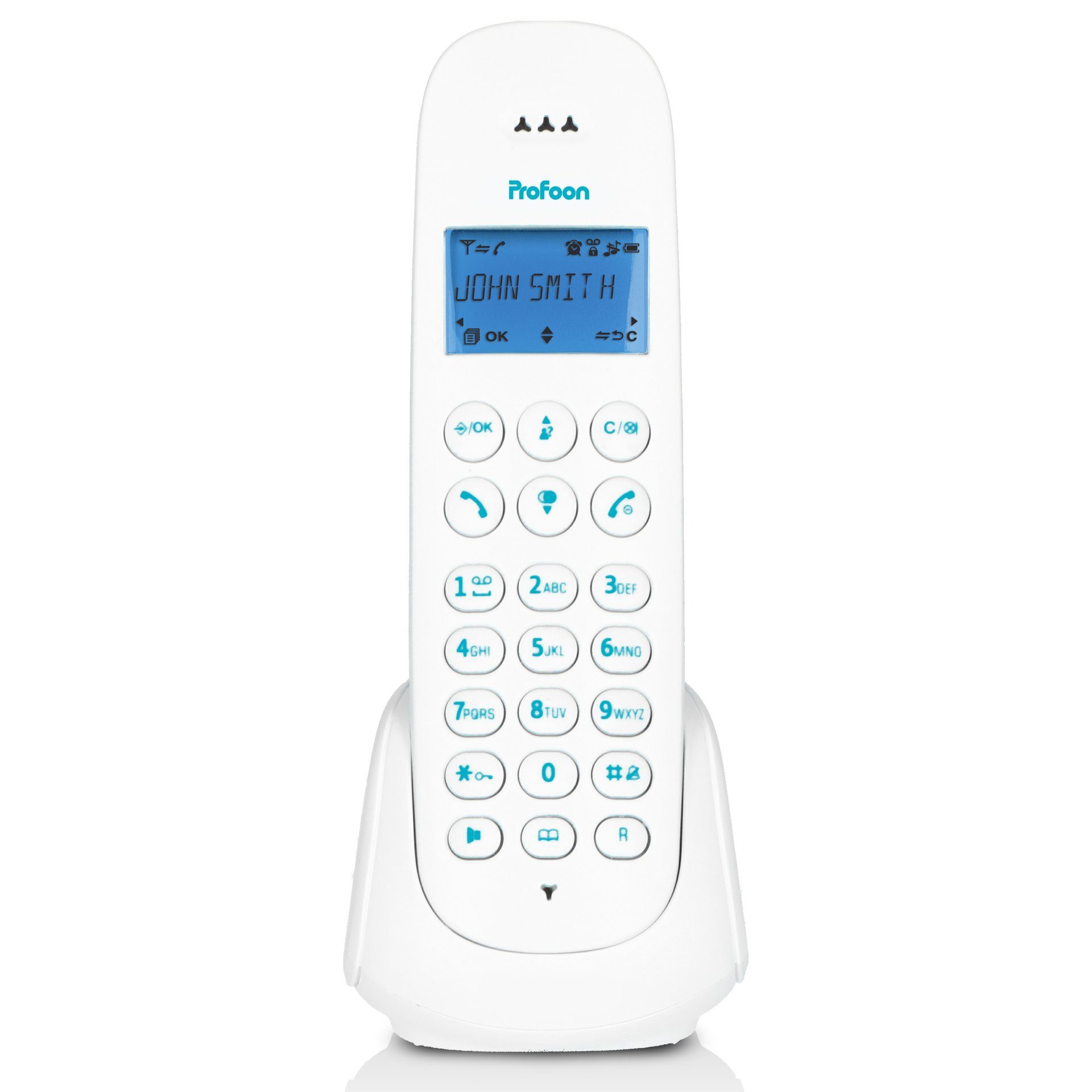 Profoon PDX-300 - DECT-Telefon mit 1 Mobilteil Schnurloses DECT-Telefon