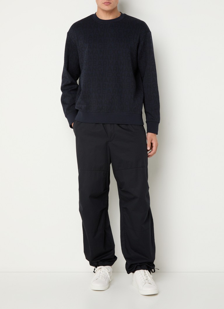 Sweter Armani Exchange z nadrukowanym logo