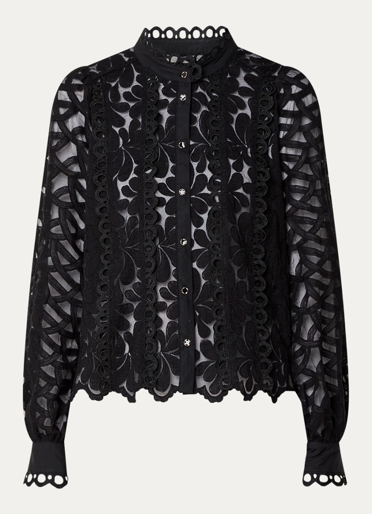 Summum Blouse with openwork design