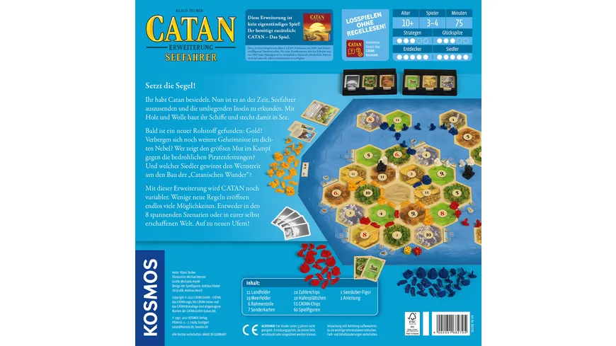 KOSMOS - CATAN - Seefahrer 3 - 4 Spieler