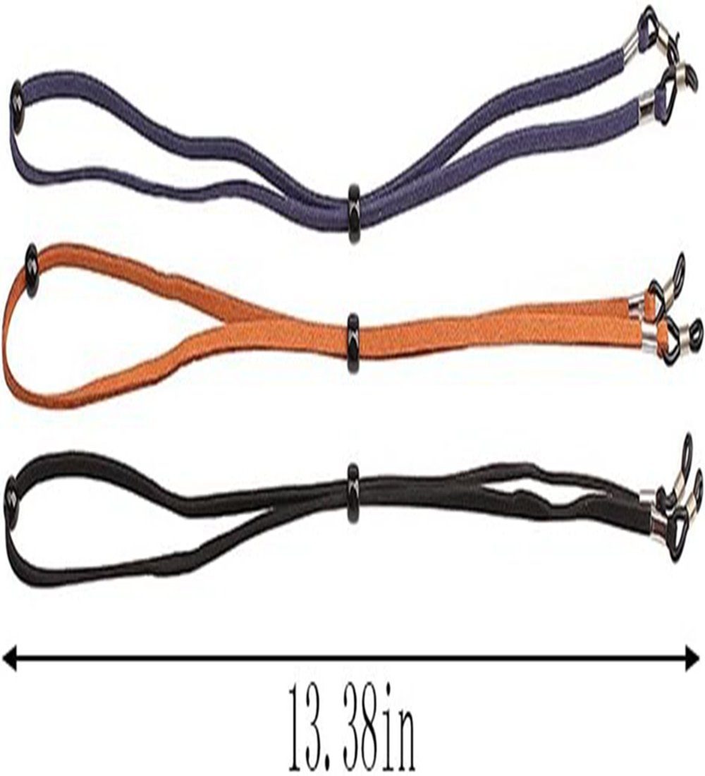 Ronner UG Brillenkette 3 Stück Brillenband aus Leder, Universal Brillenbänder Brillenkette