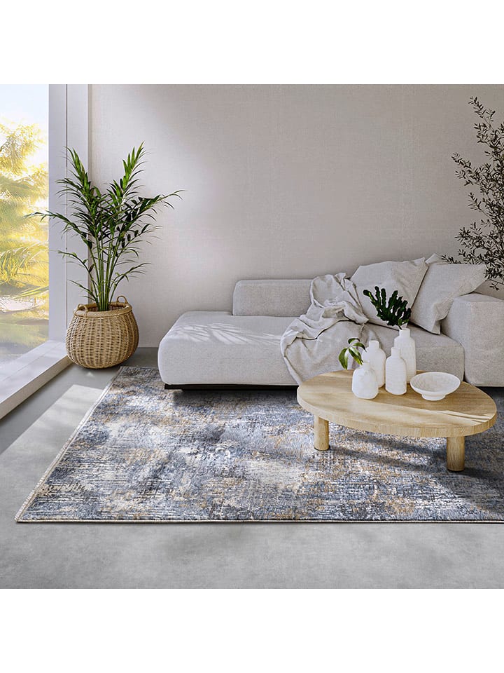 Villeroy & Boch Kurzflor-Teppich ''Joseph'' in Creme/ Hellblau günstig kaufen