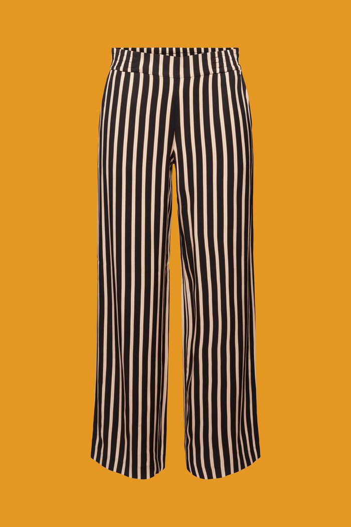 Gestreifte Hose mit weitem Bein