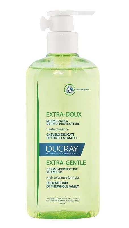 „Ducray Extra Doux“ dermatologinis šampūnas dažnam naudojimui