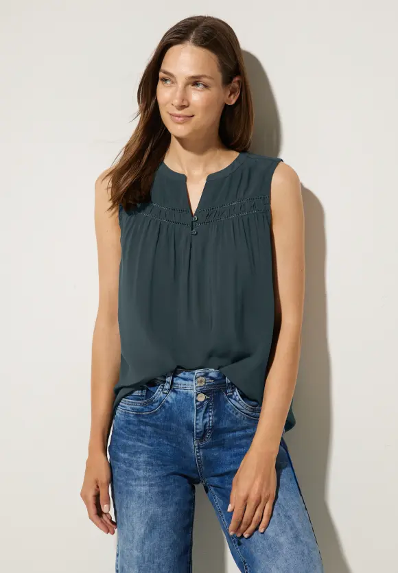 Street One Viskosebluse mit Häkeldetail