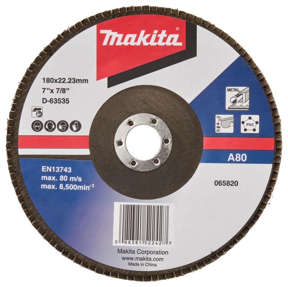 Makita Zubehör D-63535-10 Fächerscheibe 180mm A80