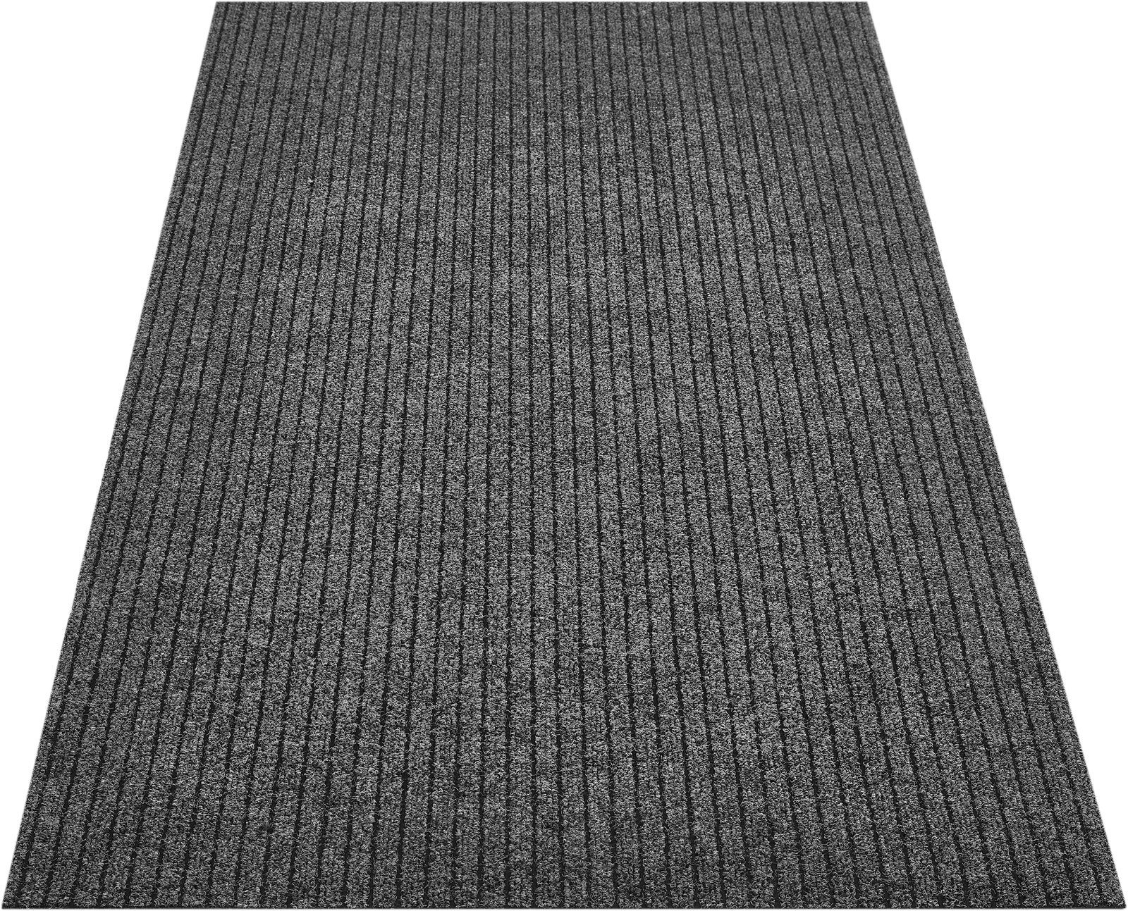 Läufer Streifenmuster, Andiamo, Rechteckig, Höhe: 6 mm, robust, pflegeleicht, zuschneidbar, Schmutzfangläufer, 100 cm Breit