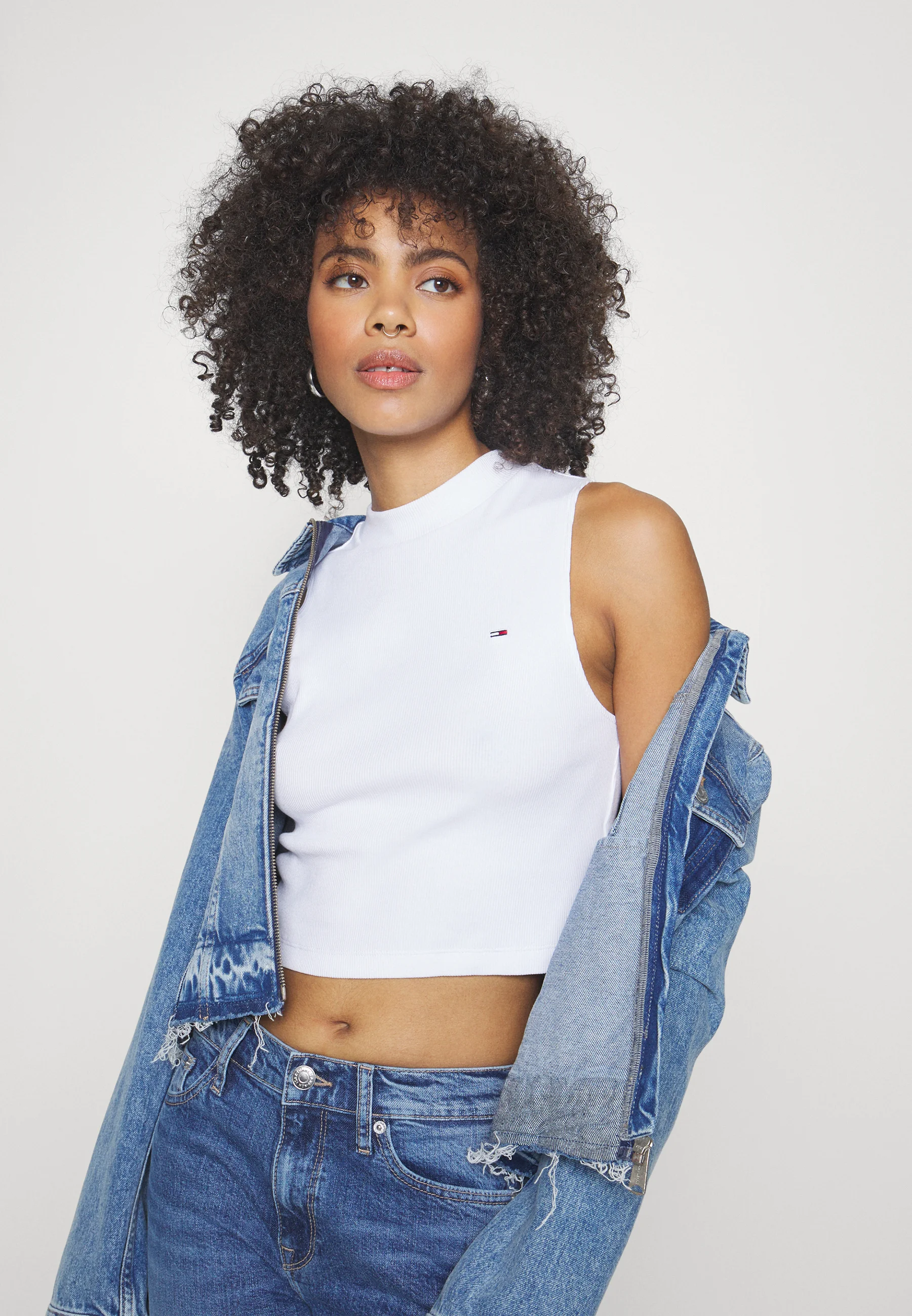 Tommy Jeans MOCKECK TANK - Top