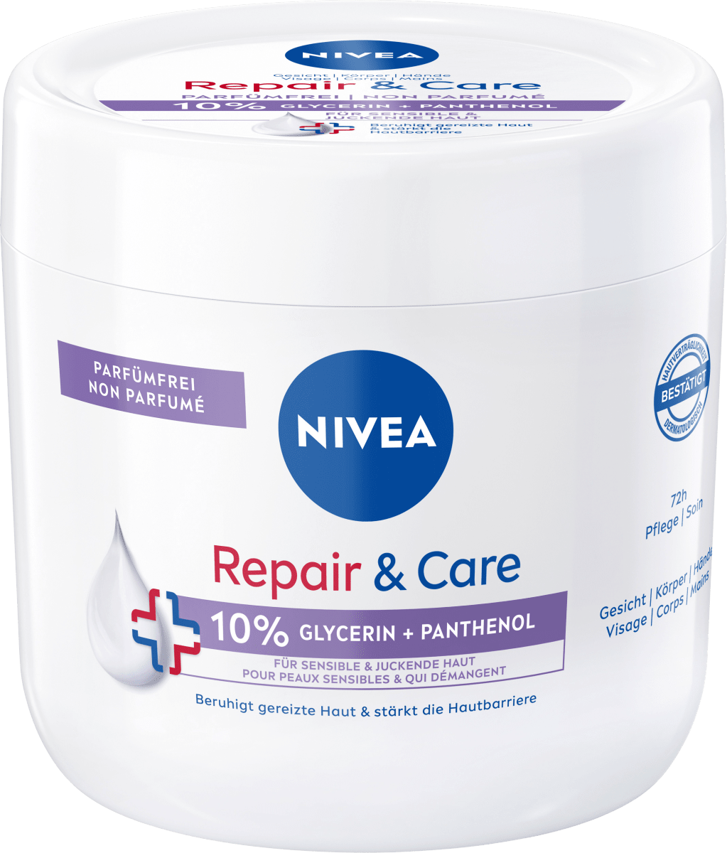 Pflegecreme Repair & Care Sensitive, 400 ml
