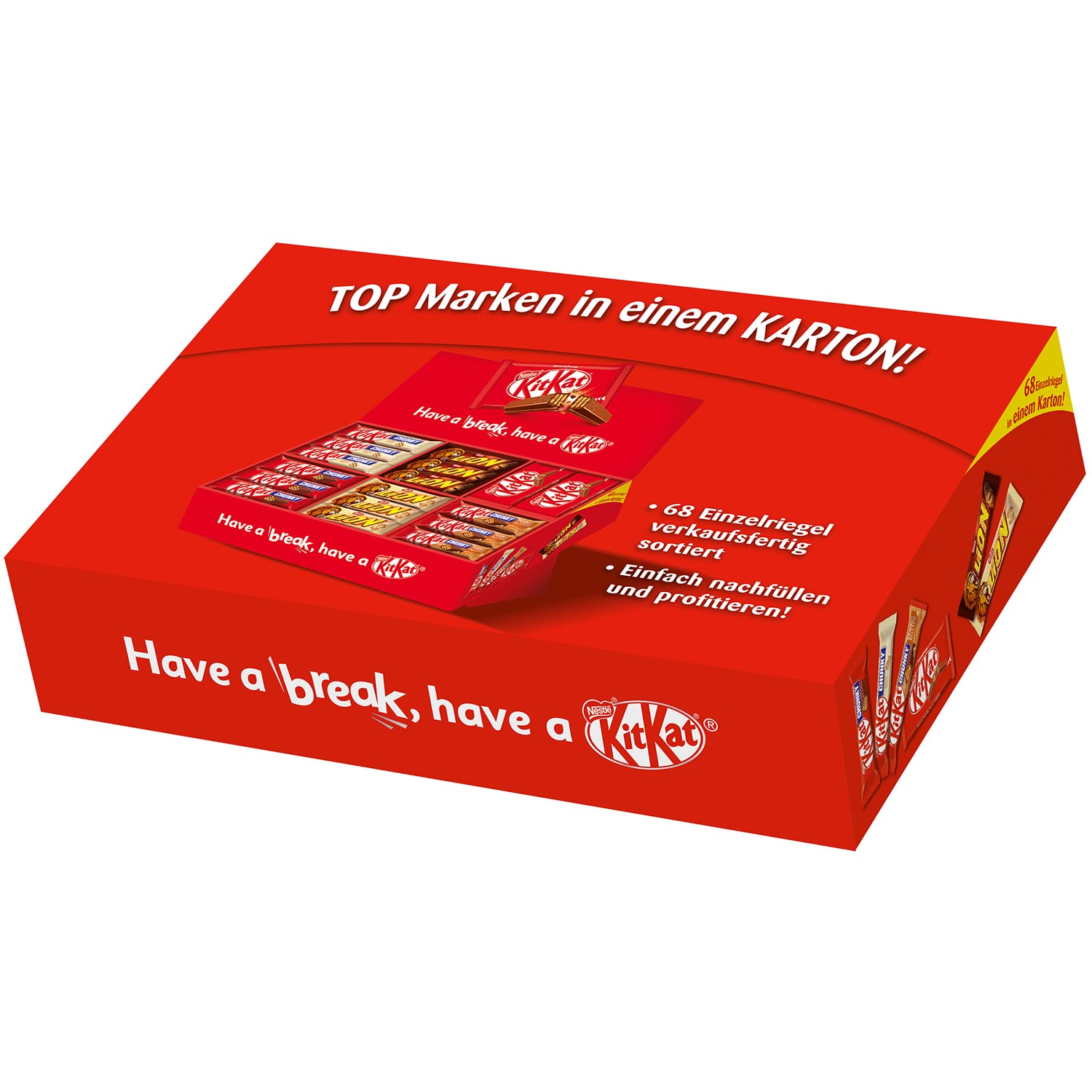 Nestlé Sortimentskarton KitKat & Lion 68er