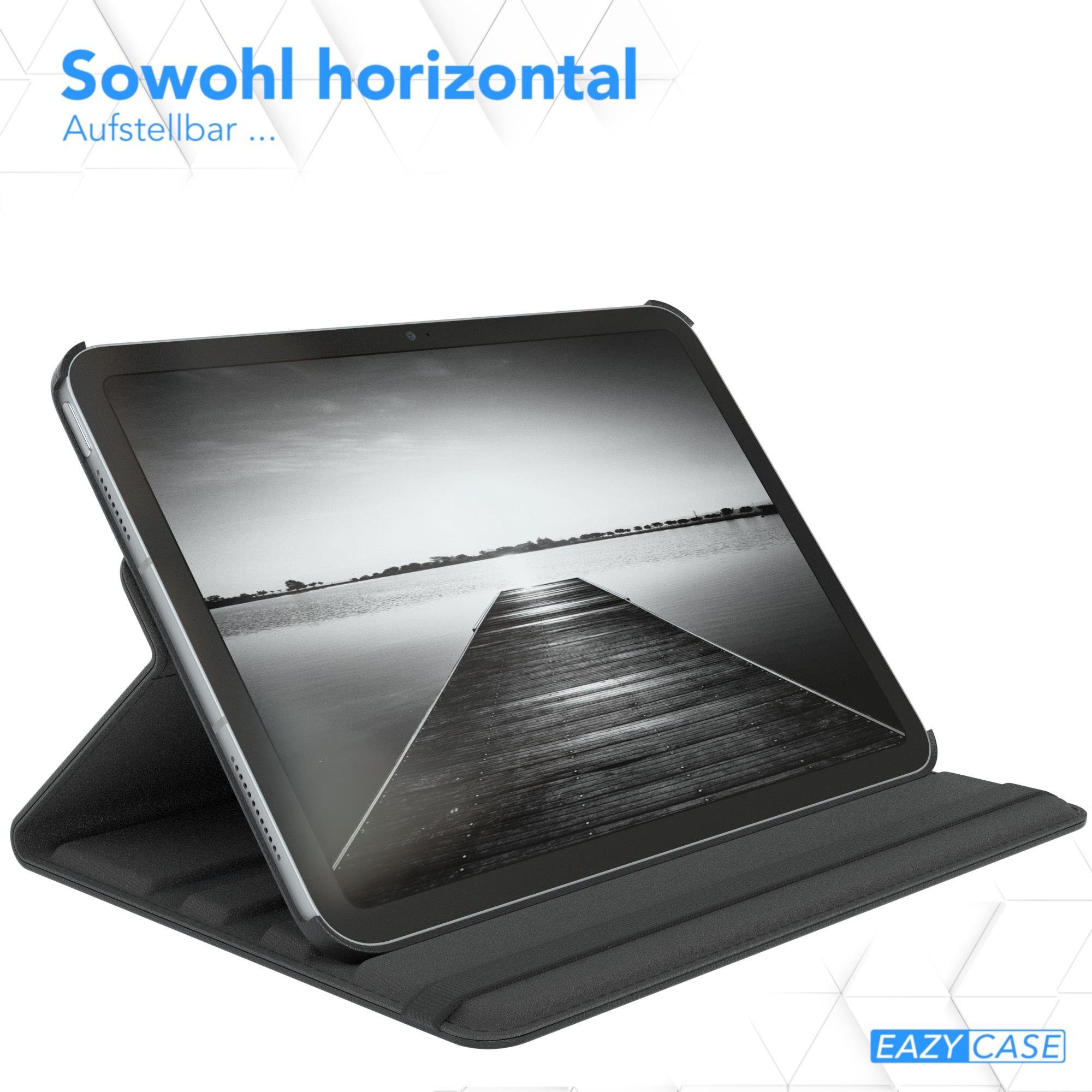 EAZY CASE Tablet-Hülle Rotation Case für Apple iPad 10. Gen. (2022) 10,9 Zoll, Hülle 360° drehbar mit Standfunktion Etui Anti-Kratz Tasche Schwarz